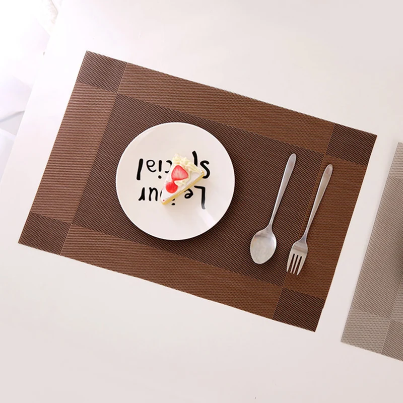 البلاستيك pvc المائدة الطعام الجدول حصيرة العزل عدم الانزلاق بسيط المفارش منصات القرص عاء سادة الكوستر اكسسوارات المطبخ البلاستيك pvc المائدة الطعام الجدول حصيرة العزل عدم الانزلاق بسيط المفارش منصات القرص عاء سادة الكوستر اكسسوارات المطبخ