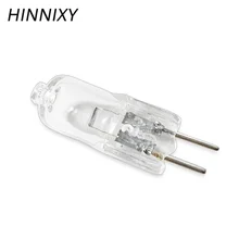 Hinnixy 40 шт./лот G4 затемнения галогенная лампа 10/20/35W 12V прозрачный тип JC Вольфрам для люстра лампа каждая лампочка с внутренней коробке