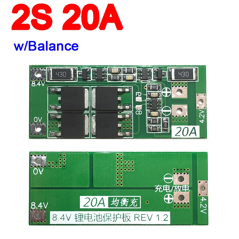 2S 20A Вт/баланс 7 4 В 8 в 18650 Lipo литий ионная литиевая батарея Защитная плата батареи