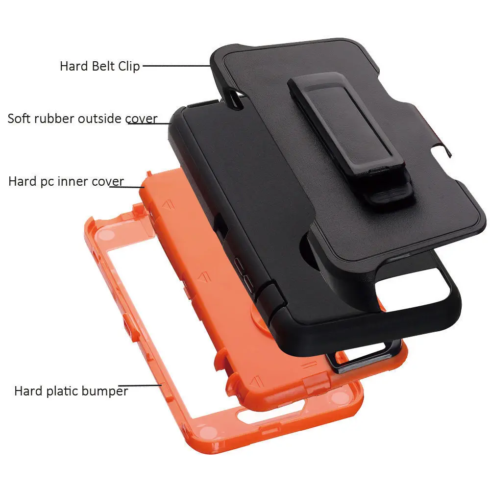 best iphone xr cases היברידי כבד Defender עמיד הלם מלא כיסוי מקרה כיסוי עבור iPhone 13 מיני 12 פרו מקסימום X XS XR 6 6s 7 8 בתוספת SE2020 11 Pro מקסימום iphone 11 cover