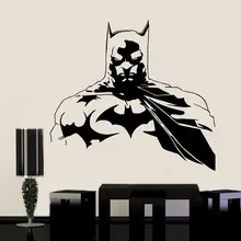 Бэтмен "Лига правосудия" Стена супергероя виниловые наклейки Декор интерьера для детей Спальня съемные настенные наклейки настенные D547