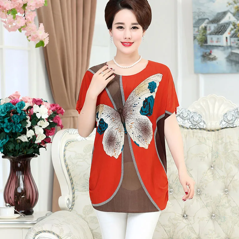 Блузка женская летняя в цветочек с коротким рукавом|middle aged women|middle agemiddle age fashion |