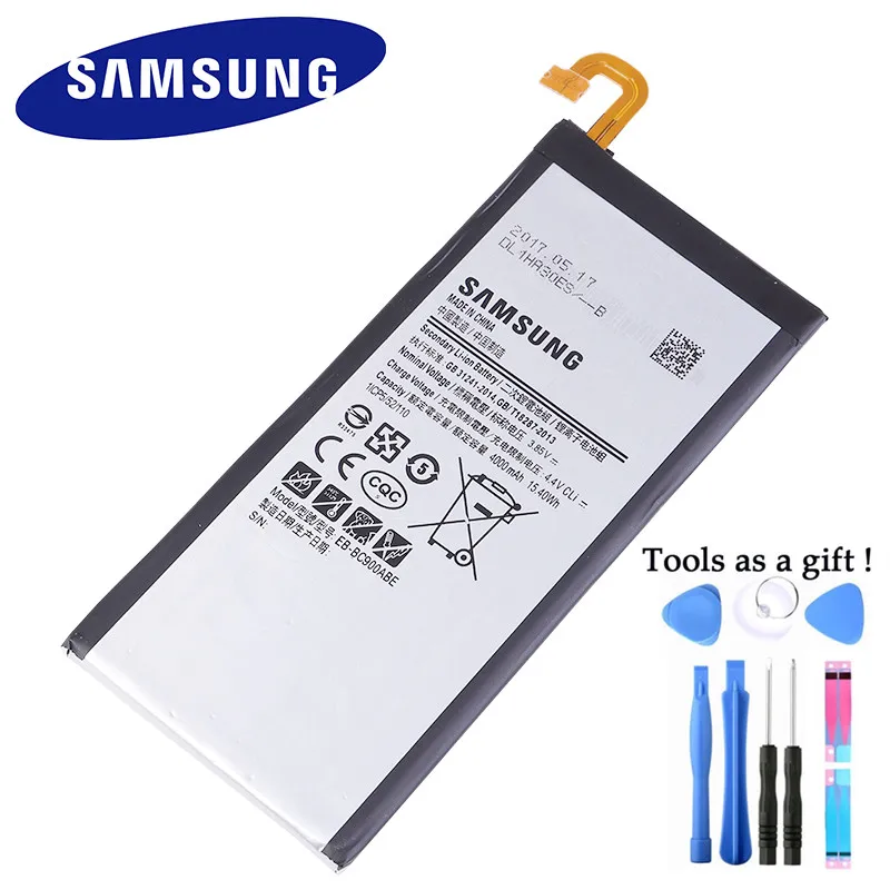 Оригинальная запасная аккумуляторная батарея для Samsung Galaxy C9 Pro EB BC900ABE C9008 C900F C900Y 4000