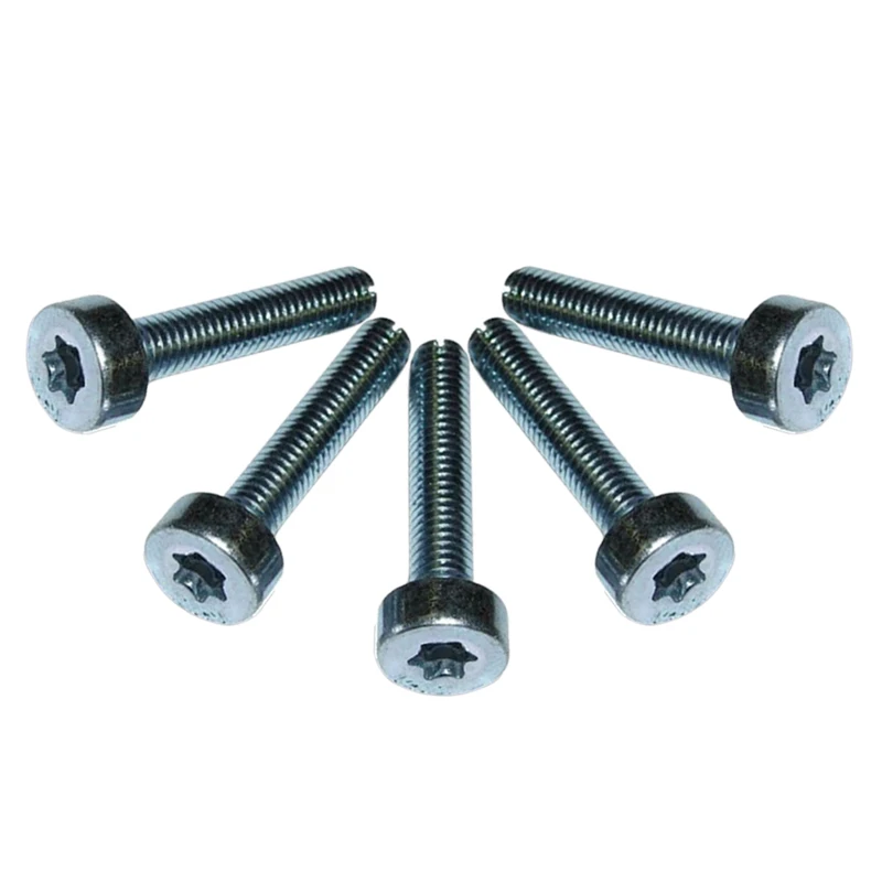 5pcs/Pack M5 x 25mm T27 Torx Screws for TS400 TS410 TS420 Cut Off Saws Replacement Screws