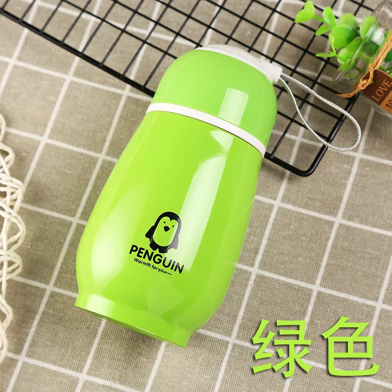 Конфеты цветные чашка с пингвином мультфильм ребенок стакан Thermocup нержавеющая