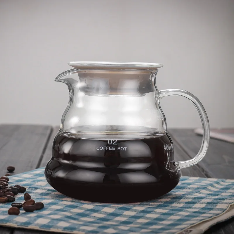 V60 Pour Over Glass Range кофейный сервер 360/600/800 мл Carafe ручной капельный кофейник Brewer Barista