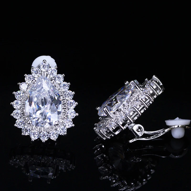 Water Drop No hole stud Earrings4