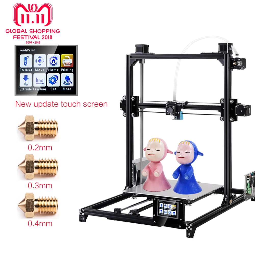Flsun 3D Printer I3 Kit Full Metal Plus Size 300x300x420mm Dual Extruder Touch Auto-leveling Printer 3D Heated Bed Filament Flsun 3D Printer I3 Kit Full Metal Plus Size 300x300x420mm Dual Extruder Touch Auto-leveling Printer 3D Heated Bed Filament