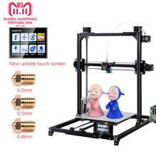 Flsun 3D Printer I3 Kit Full Metal Plus Size 300x300x420mm Dual Extruder Touch Auto leveling Printer