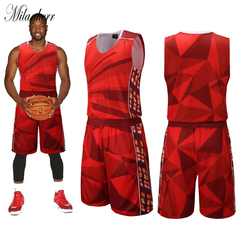 Digital Print Basketball Jerseys for Men Sleeveless Competition Team