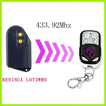 BENINCA LOT2WMS 433,92 МГц пульт дистанционного управления Дубликатор ворот гаража дверь BENINCA LOT2WMS пульт дистанционного управления 433,92 МГц с батареей