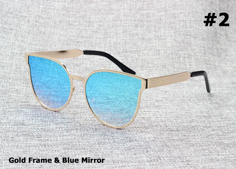 JackJad модные качественные солнцезащитные очки с металлической оправой в эко стиле для женщин и мужчин кошачий глаз фирменный дизайн солнцезащитные очки Oculos De Sol 3580 - Цвет линз: 2