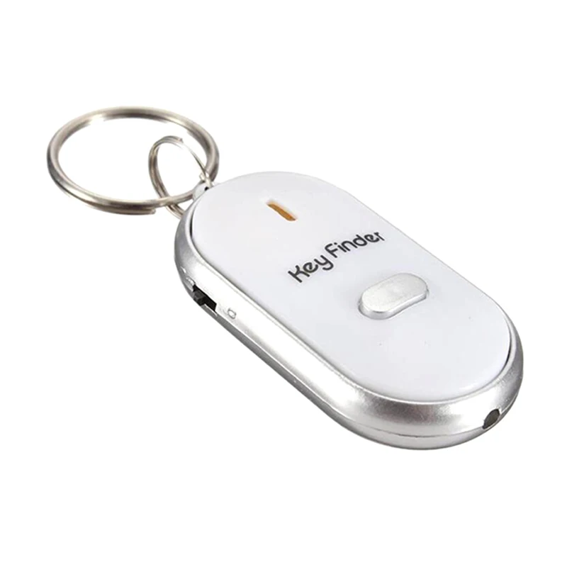 LED Key Finder Locator Find Lost Keys Chain Keychain Whistle Sound Control Plastic Wireless Whistle Key Finder Locator Tracker