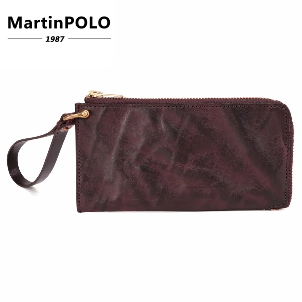 

Genuine Leather Men Wallet Card Holder Male Purses Phone Bag Long Design Clutch Wallets Carteira Masculina Men Clutch Bag J9357