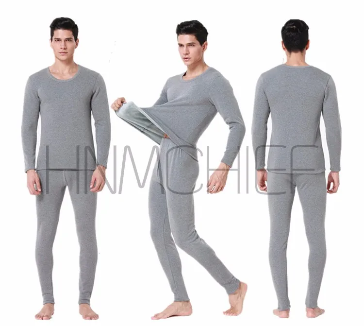 термобелье для мужчин термо белье тепловизор спортивный костюм мужской мужчины лонг джонс Человек Теплый Толстый Плюс Велет Underwear Мужская
