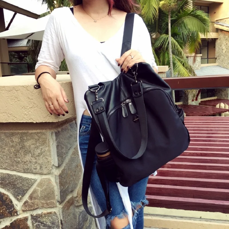 Большой винтажный холщовый женский рюкзак в консервативном стиле, школьные сумки, рюкзак для путешествий, черный женский рюкзак, мужской рюкзак