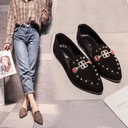 Классические женские замшевые туфли-лодочки на квадратном каблуке, повседневные Лоферы без шнуровки, новинка 2019, женские модельные туфли с