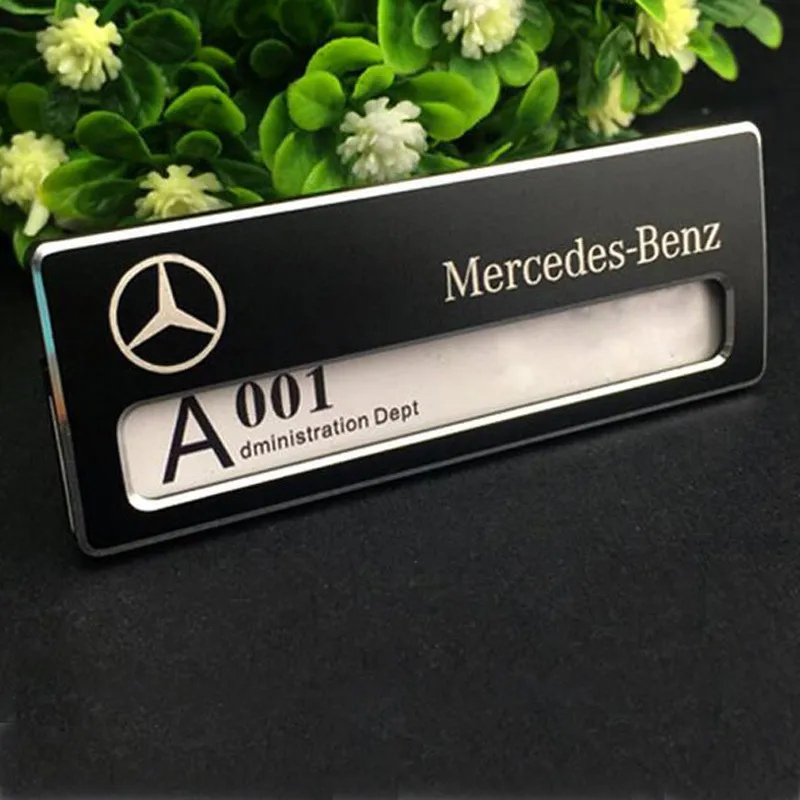 

60pcs 70*26mm metal staff name badge holder with magnet name tags Aluminum alloy custom reusable name tag