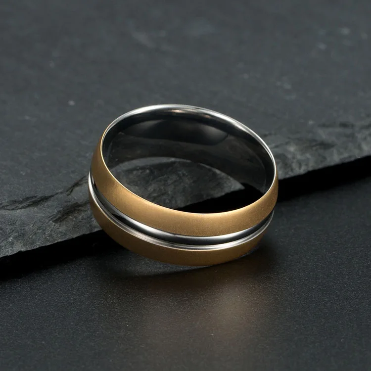 Gold Color Alliance Wedding Rings Pair Couple Rings Men and Women's Rings Love Engagement Anel Anillos Bijoux