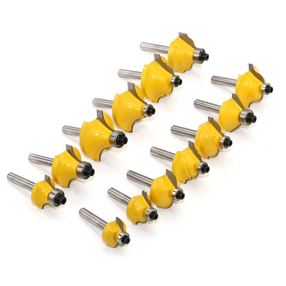 35PCS 14(6.35mm) Shank Tungsten Carbide Router Bit