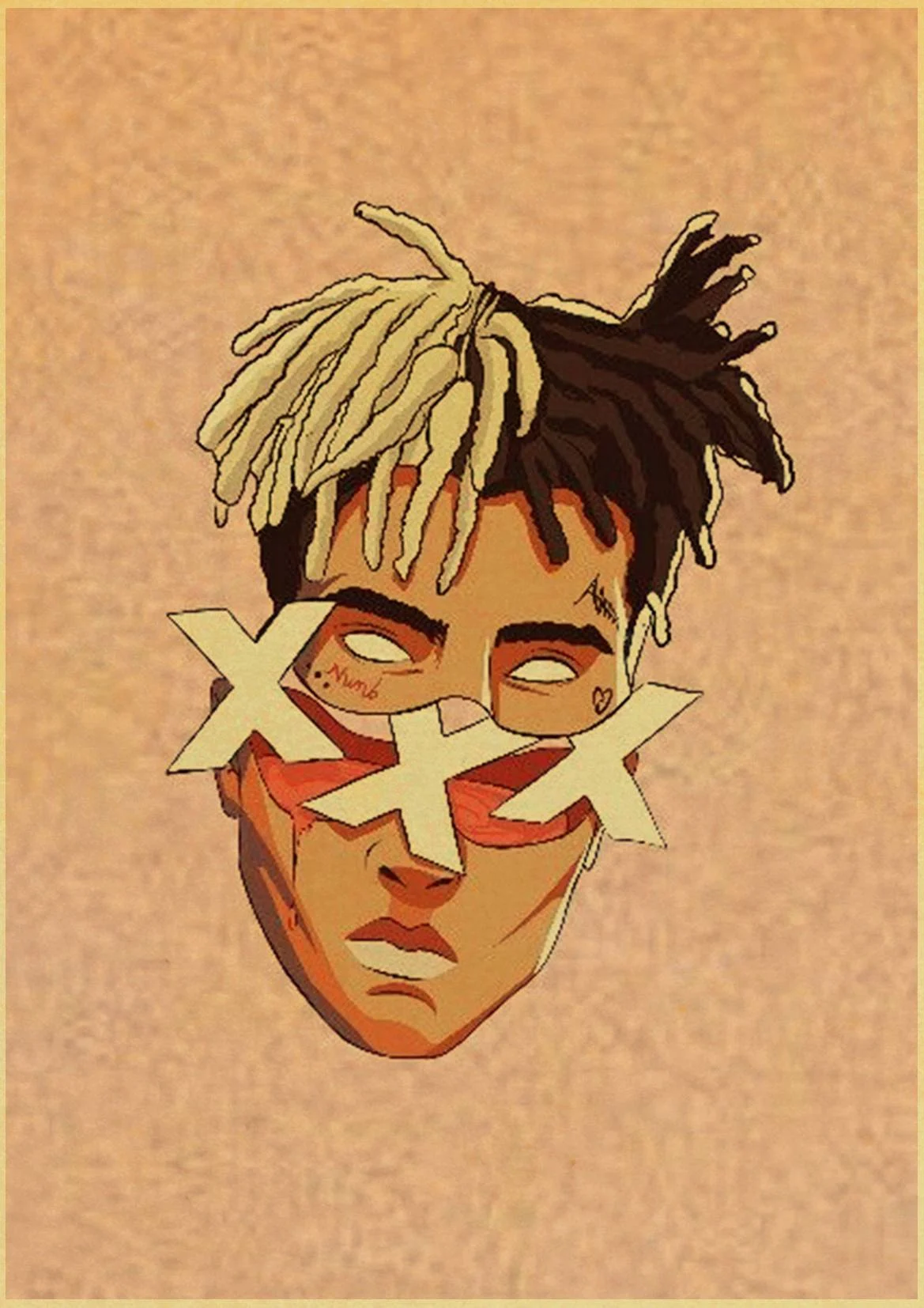 xxxtentacion Triple X SAD Vintage Paper Poster Wall Painting Home Decoration 42X30 CM 30X21 CM