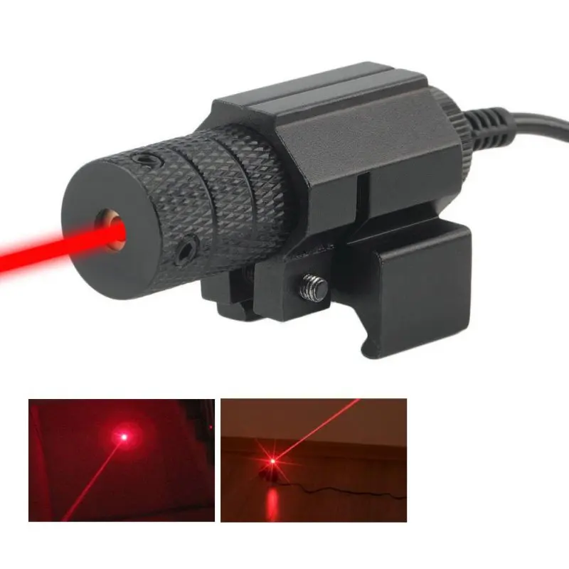 

Tactical Red Dot Red Laser Sight With Tail Switch Scope Lengthen Rat Tail Hunting Optics
