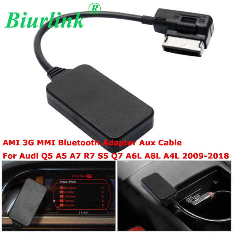 Мультимедийный интерфейс Biurlink AMI 3G MMI Bluetooth адаптер Aux кабель для Audi Q5 A5 A7 R7 S5 Q7 A6L A8L