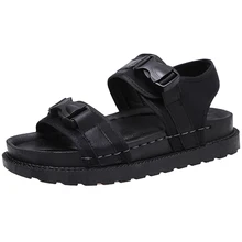 2017 New Sandals Female Summer Flat Bottom Comfortable Platform Shoes Non-slip Beach Woman Shoes