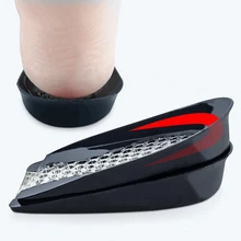 Silicone Gel Heel Cups Black Shoes Inserts Protectors Shock-Absorbant Shoes Cushion for Heel Pain Heel Fasciitis