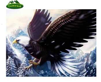 

Diy Full Diamond Painting Soaring Eagle Embroidery Kits Crystal Rhinestone Picture Animal Diamond Mosaic Sewing Art Crafts