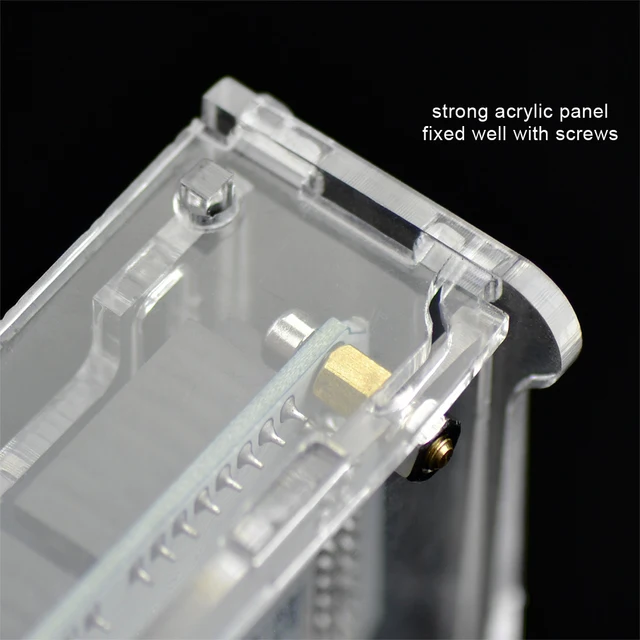 Hi-Q Keyes Enclosure Transparent Clear Acrylic Box Compatible for Arduino Mega 2560 R3 Case