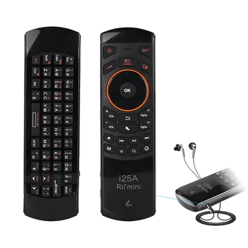 Rii i25A 2.4G Wireless Mini Keyboard Russian English Layout Fly Air Mouse With Remote Control IR Learning For Android TV BOX PC