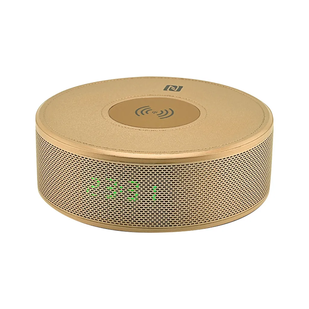 Лидер продаж беспроводной Bluetooth динамик портативный мини-будильник портативный сабвуфер карты Малый TF вход AUX аудио