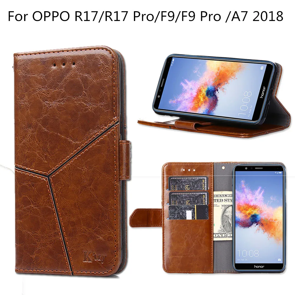 Бумажник чехол для OPPO F9 Pro A7X A7 2018 роскошные кожаные магнит 2018|Чехлы-портмоне| |