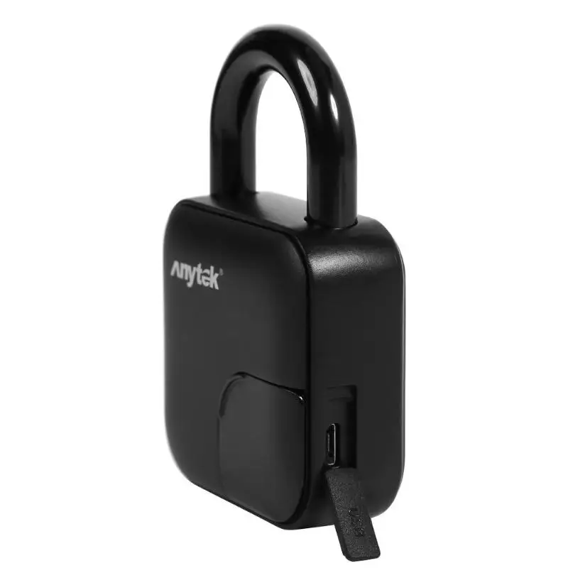 Anytek L3 смарт замок без ключа отпечатков пальцев USB Перезаряжаемый Противоугонный