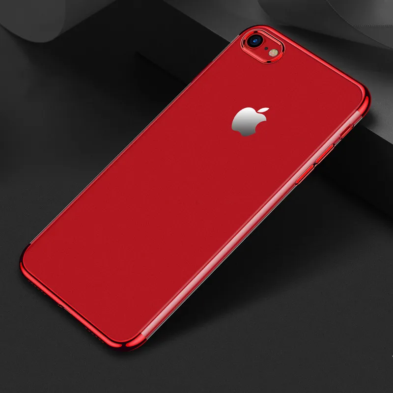 Роскошный прозрачный чехол Чехол для iPhone 6 6s 7 8 X кремний телефона Plus мягкая задняя