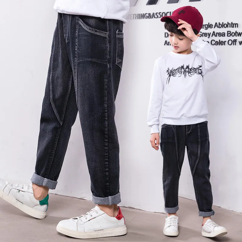 

2019 Jeans For Boys Spring Casual Loose Jeans Garcon Teenager Kids Jeans Baby Denim Pants Toddler Jeans Boy Denim Pants 3t 4t 5t