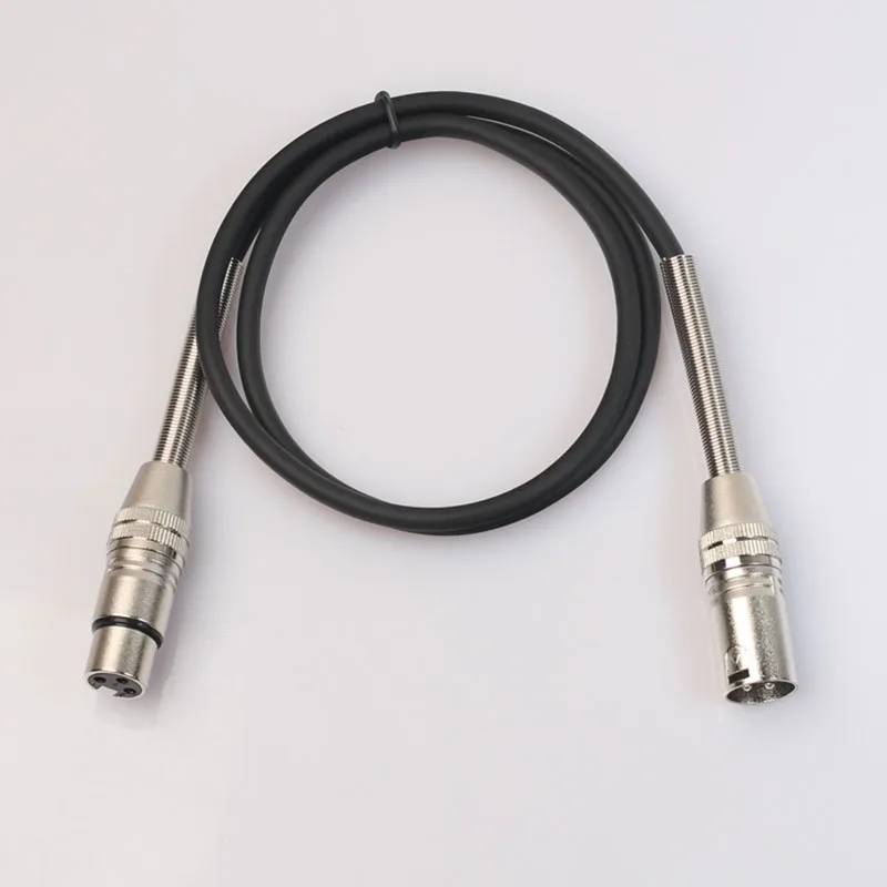 XLR Microphone Cable Male to Female 3pin jack Audio Cable With Spring Protection For Microphone Mixer 1.8m 5m 10m Audio Extension Cord (9)