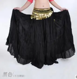 Belly Dance Stage Costume Gypsy Tribal Linen Skirt Dress 10 Colors High Quality 96cm length