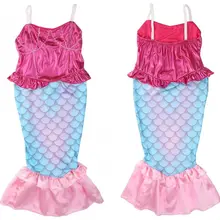 Новинка года; милые модные бикини с хвостом русалки для девочек; одежда для купания купальник для косплея