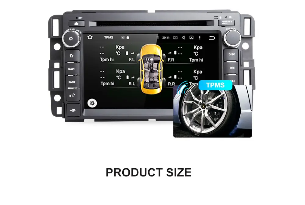 Clearance 1 Din Car DVD Player GPS Radio for GMC Sierra Denali Yukon Chevrolet Traverse Express Acadia Savana Equinox para chebroletscreen 16