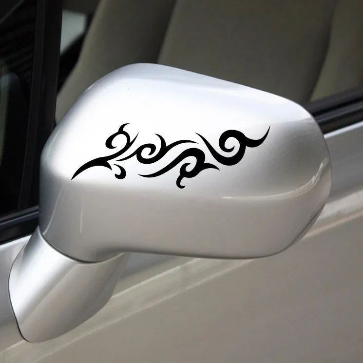 Wings rearview mirror personality reflective car stickers funny car