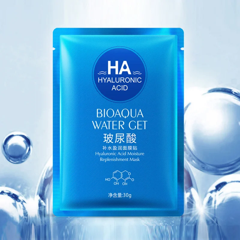 BIOAQUA HA Гиалуроновая кислота увлажняющая маска для лица питает средство против морщин анти старение Отбеливание для мелкие морщины на лице