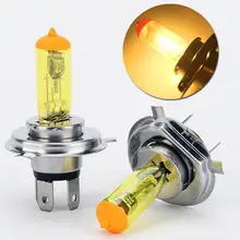 2Pcs Car-styling Car Fog Light H4 12V 90W 2600K Halogen Waterproof Golden Yellow Fog Lamp Automobiles Headlight Headlamp Bulbs
