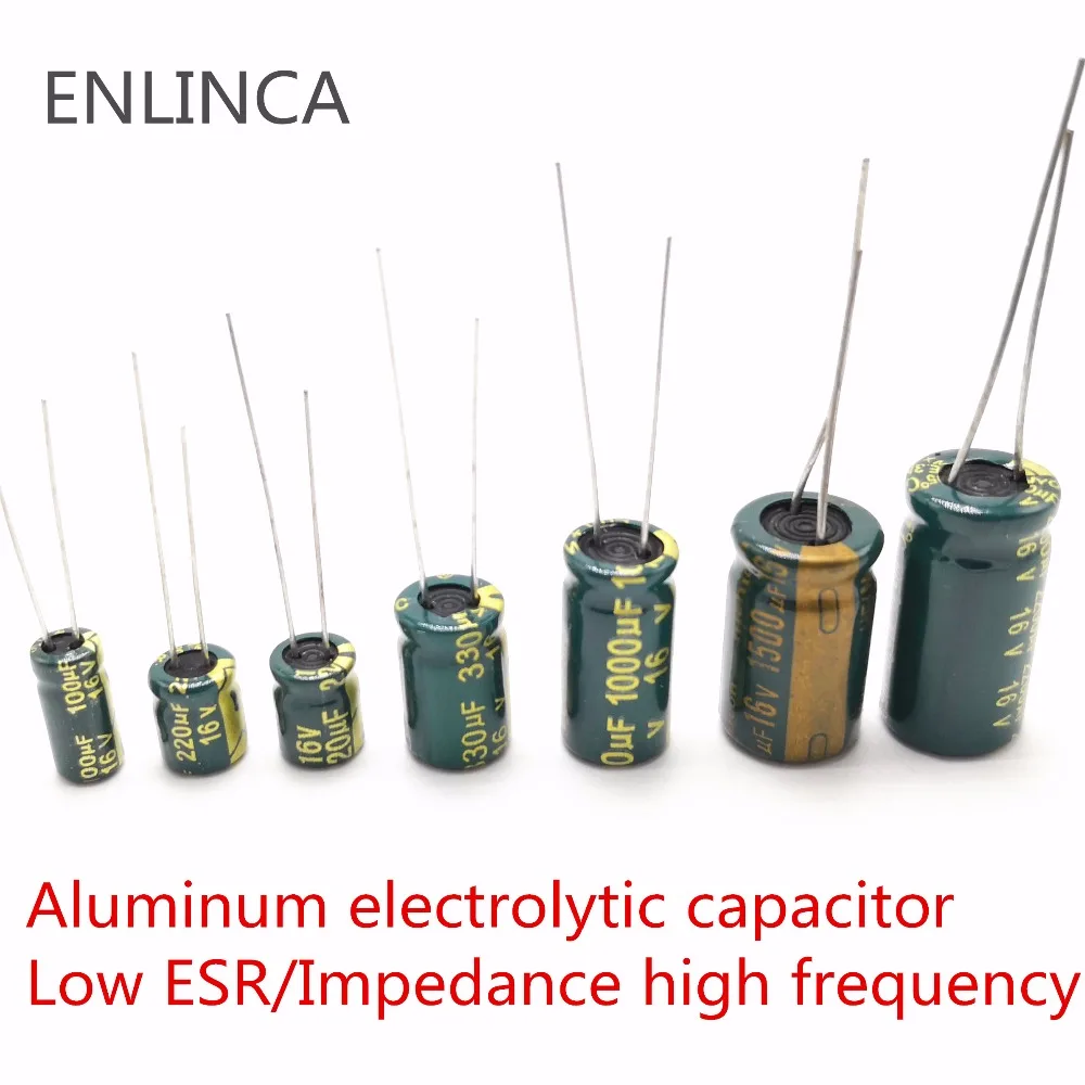 20pcs/lot H026 1000uf16V Low ESR/Impedance high frequency aluminum electrolytic capacitor size 8*16 16V 1000uf