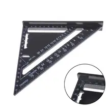 7inch 12inch Aluminum Alloy Metric Triangle Ruler Squares for Woodworking Speed Square Angle Protractor Measuring Tools