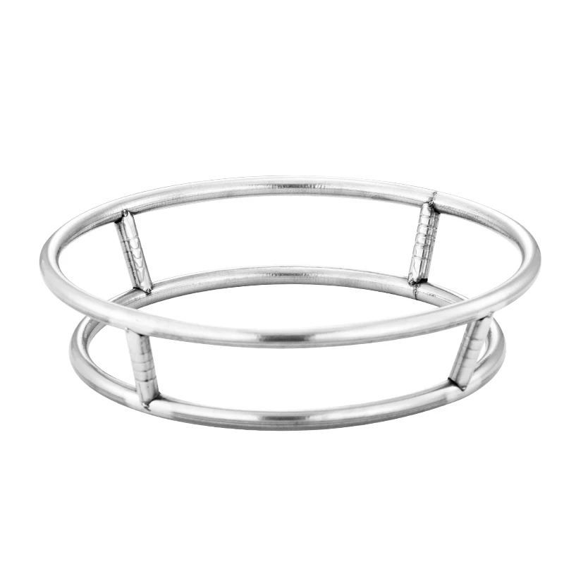 Stainless steel round pot rack kitchen heat insulation anti-scalding casserole plate shelves home simple organizer