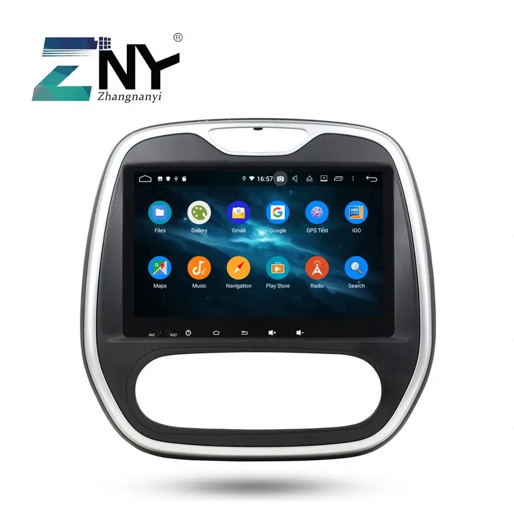 Perfect 9" IPS Android 9.0 Car Radio For Renault Captur 2011-2017 Multimedia GPS Navigation FM RDS Audio Video Stereo No DVD Gift Camera 1