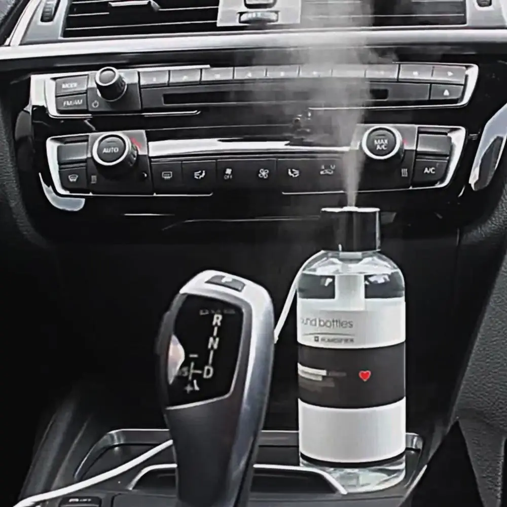 

300ml Mini Portable Mute Car USB Bottle Air Humidifier Purifier Mist Diffuser