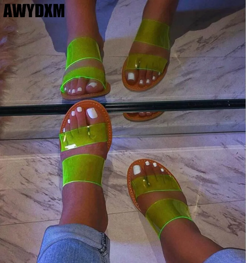 

Women slipper summer new open toe flat slippers ladies Hollow casual slip on outdoor Beach Slide woman shoes Zapatos mujer S265